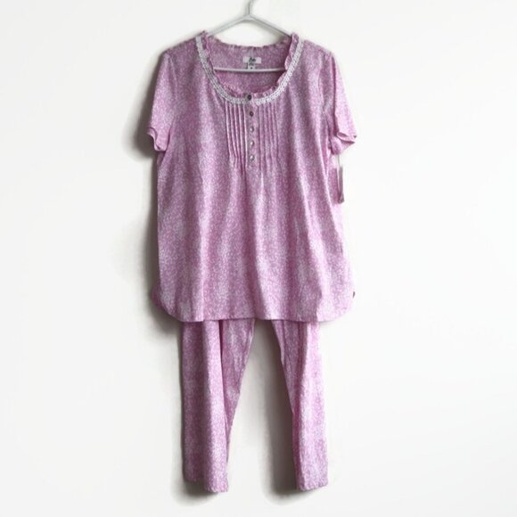 Two Piece PJ Set - Size M - NWT - Sleepwear - 2 Piece Pajamas - Full Length PJs - Picture 1 of 15